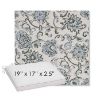 Picture of Martha Floral Periwinkle | Sunbrella® 19" x 17" Outdoor Dining Cushion