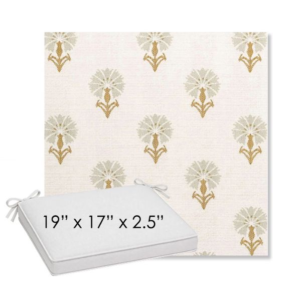 Picture of Mira Seasalt | Sunbrella® 19" x 17" Outdoor Dining Cushion