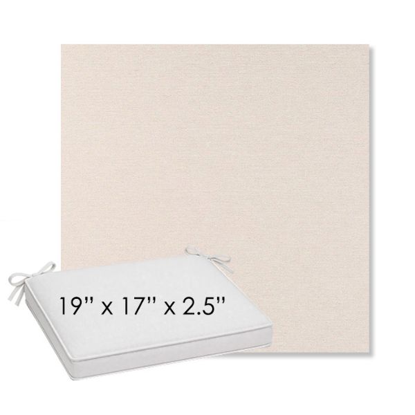 Picture of Nuance Cloud | Sunbrella® 19" x 17" Outdoor Dining Cushion