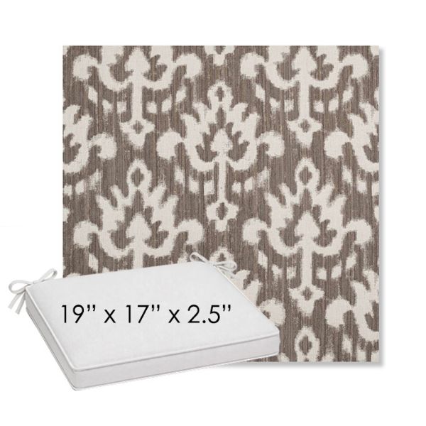 Picture of Patra Mushroom | Sunbrella® 19" x 17" Outdoor Dining Cushion