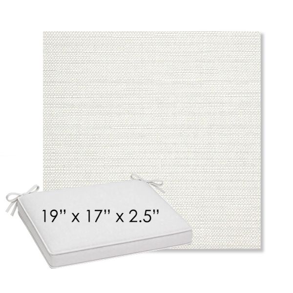 Picture of Piazza Cloud | Sunbrella® 19" x 17" Outdoor Dining Cushion