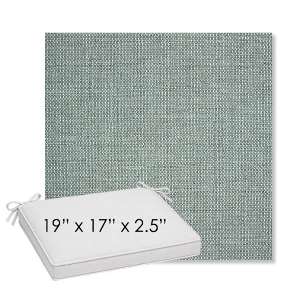 Picture of Piazza Mist | Sunbrella® 19" x 17" Outdoor Dining Cushion