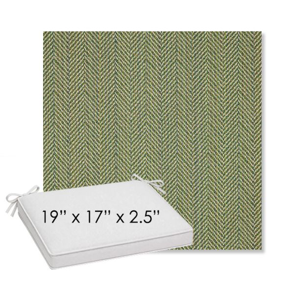 Picture of Posh Shamrock | Sunbrella® 19" x 17" Outdoor Dining Cushion