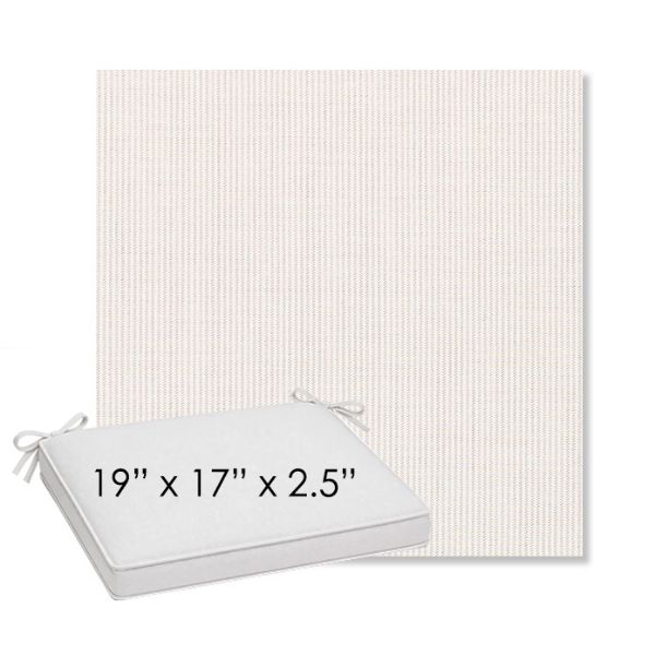 Picture of Replay Linen | Sunbrella® 19" x 17" Outdoor Dining Cushion