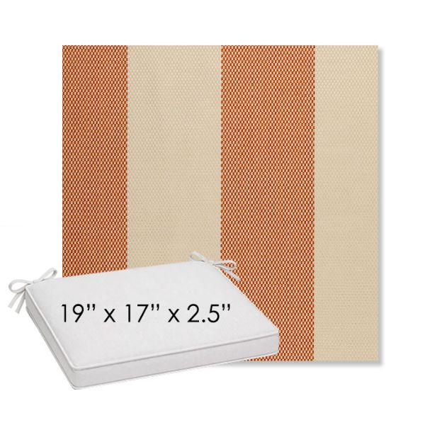 Picture of Rothko Lobster Roll | Sunbrella® 19" x 17" Outdoor Dining Cushion