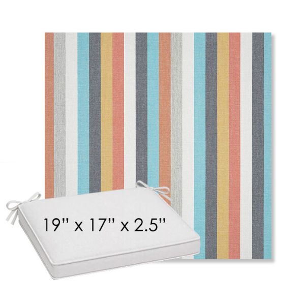 Picture of Surround Sunrise | Sunbrella® 19" x 17" Outdoor Dining Cushion