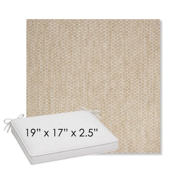Picture of Tailored Putty | Sunbrella® 19" x 17" Outdoor Dining Cushion