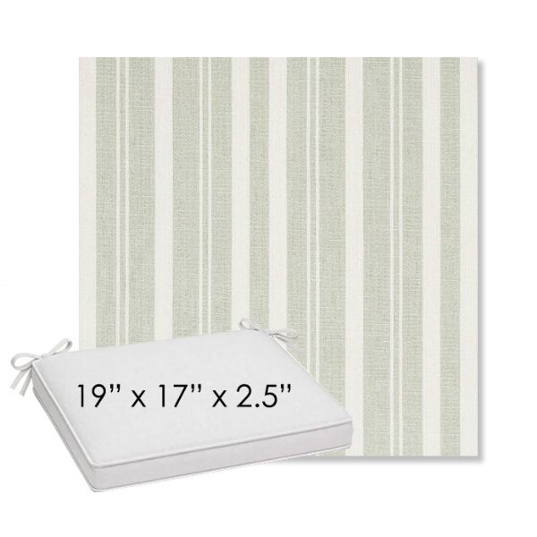 Picture of Tranquil Sage | Sunbrella® 19" x 17" Outdoor Dining Cushion