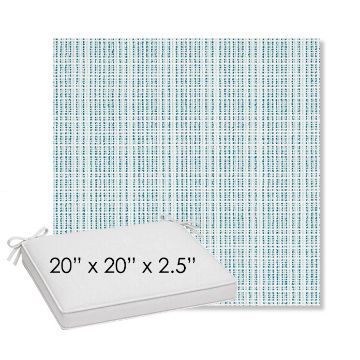 Picture of Benson Lagoon | Sunbrella® 20" x 20" Outdoor Dining Cushion