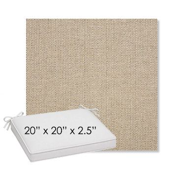 Picture of Blend Sand | Sunbrella® 20" x 20" Outdoor Dining Cushion