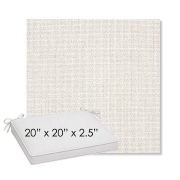 Picture of Bliss Linen | Sunbrella® 20" x 20" Outdoor Dining Cushion