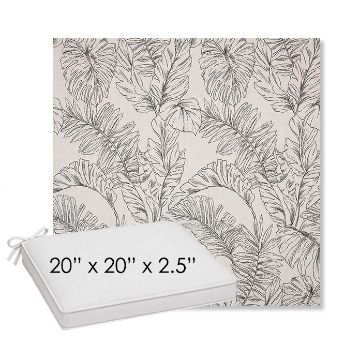 Picture of Calm Graphite | Sunbrella® 20" x 20" Outdoor Dining Cushion