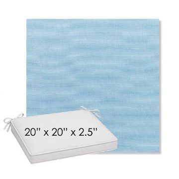 Picture of Canvas Air Blue | Sunbrella® 20" x 20" Outdoor Dining Cushion
