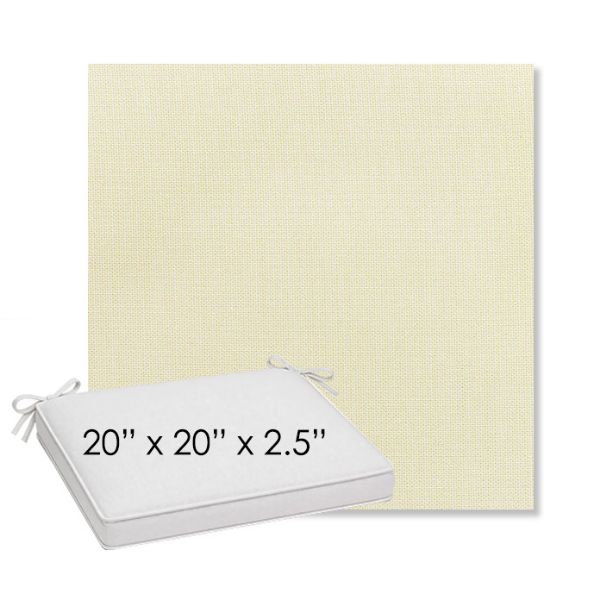 Picture of Canvas Birds Eye | Sunbrella® 20" x 20" Outdoor Dining Cushion