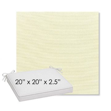 Picture of Canvas Natural | Sunbrella® 20" x 20" Outdoor Dining Cushion