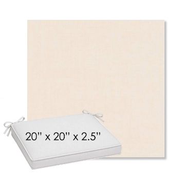 Picture of Cast Bisque | Sunbrella® 20" x 20" Outdoor Dining Cushion