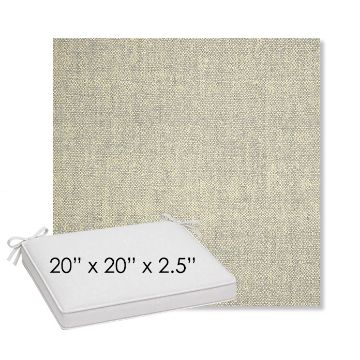 Picture of Chartres Pebble | Sunbrella® 20" x 20" Outdoor Dining Cushion