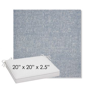 Picture of Chartres Rainfall | Sunbrella® 20" x 20" Outdoor Dining Cushion