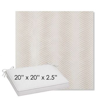 Picture of Clock Out Cloud | Sunbrella® 20" x 20" Outdoor Dining Cushion