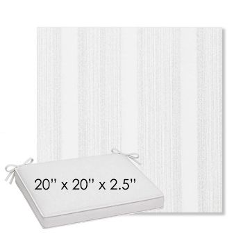 Picture of Compose Linen | Sunbrella® 20" x 20" Outdoor Dining Cushion