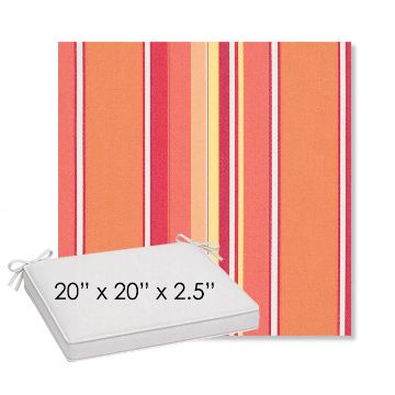 Picture of Dolce Mango | Sunbrella® 20" x 20" Outdoor Dining Cushion