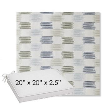 Picture of Dream Mist | Sunbrella® 20" x 20" Outdoor Dining Cushion