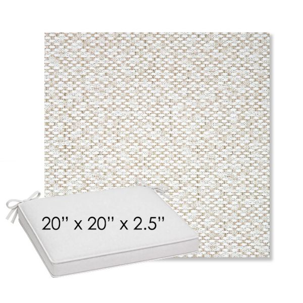 Picture of Dumont Stucco | Sunbrella® 20" x 20" Outdoor Dining Cushion