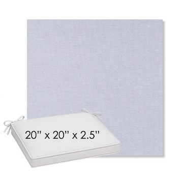 Picture of Exhale Sky | Sunbrella® 20" x 20" Outdoor Dining Cushion