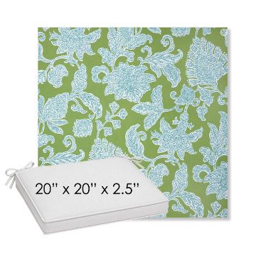 Picture of Floral Song Spring | Sunbrella® 20" x 20" Outdoor Dining Cushion