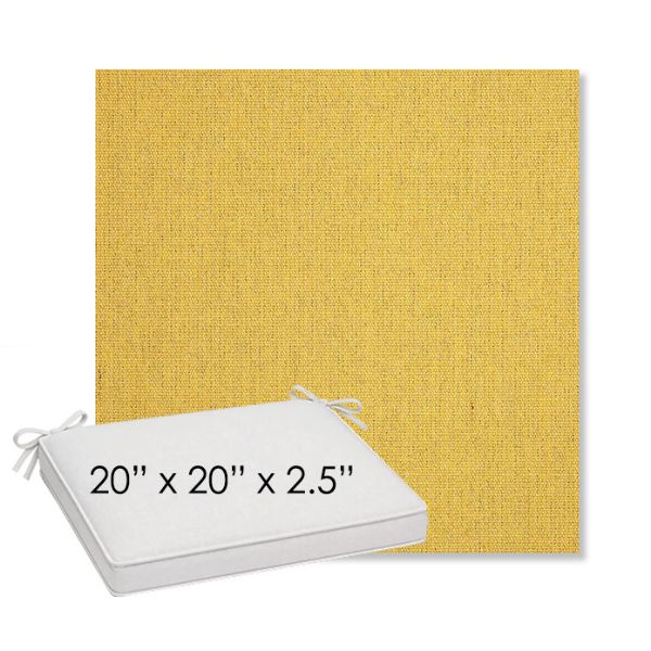 Picture of Heritage Dijon | Sunbrella® 20" x 20" Outdoor Dining Cushion