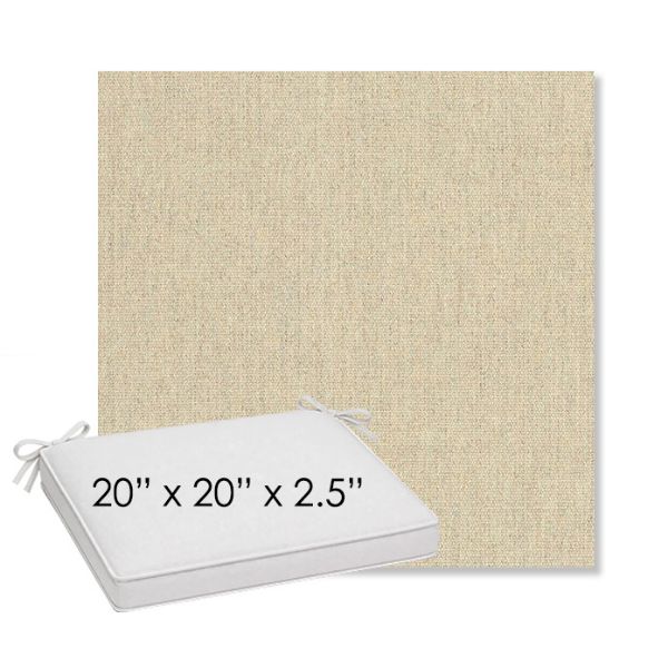 Picture of Heritage Papyrus | Sunbrella® 20" x 20" Outdoor Dining Cushion