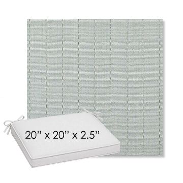 Picture of Kaia Mist | Sunbrella® 20" x 20" Outdoor Dining Cushion