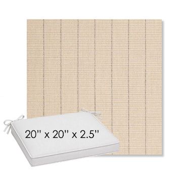 Picture of Kaia Wheat | Sunbrella® 20" x 20" Outdoor Dining Cushion