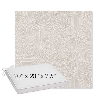 Picture of Leaf Structure Cloud | Sunbrella® 20" x 20" Outdoor Dining Cushion