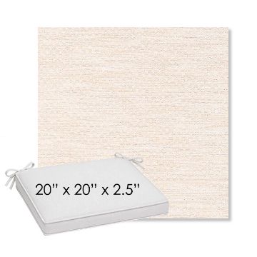 Picture of Litchfield Eggshell | Sunbrella® 20" x 20" Outdoor Dining Cushion