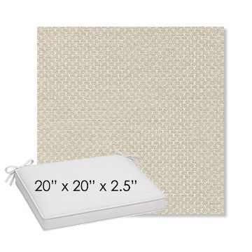 Picture of Litchfield Sage | Sunbrella® 20" x 20" Outdoor Dining Cushion