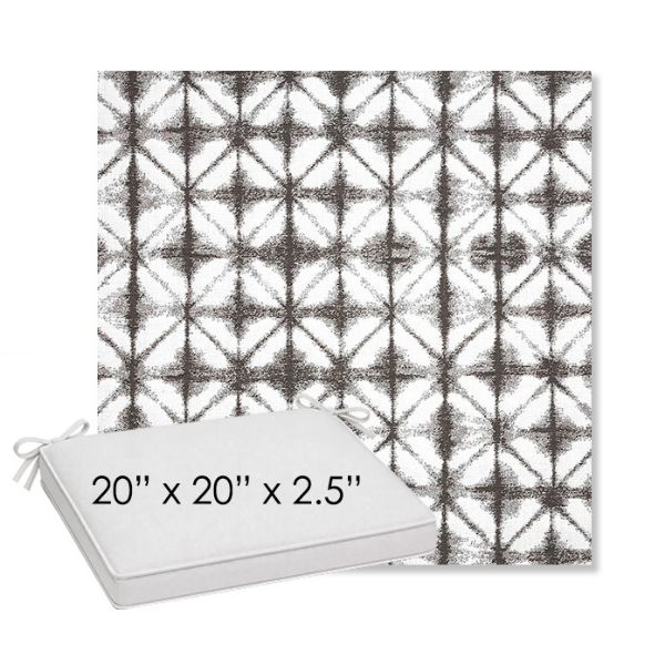 Picture of Midori Stone | Sunbrella® 20" x 20" Outdoor Dining Cushion