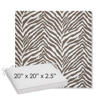 Picture of Namibia Grey | Sunbrella® 20" x 20" Outdoor Dining Cushion