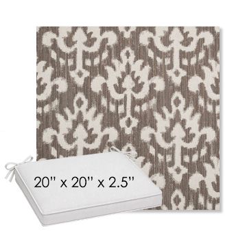 Picture of Patra Mushroom | Sunbrella® 20" x 20" Outdoor Dining Cushion