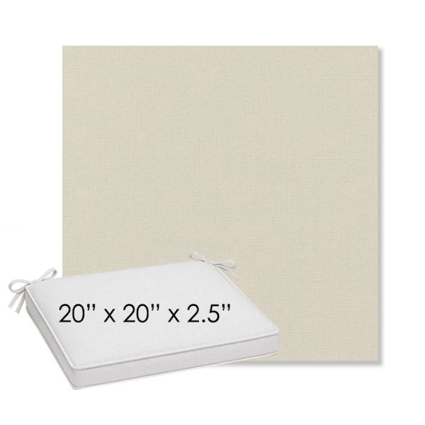 Picture of Play Snow | Sunbrella® 20" x 20" Outdoor Dining Cushion