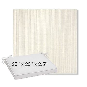 Picture of Proven Ivory | Sunbrella® 20" x 20" Outdoor Dining Cushion