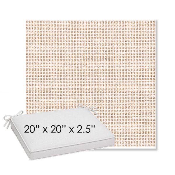 Picture of Rest Bisque | Sunbrella® 20" x 20" Outdoor Dining Cushion