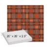 Picture of Rubix Spicy Melon | Sunbrella® 20" x 20" Outdoor Dining Cushion