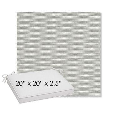 Picture of Sailcloth Seagull | Sunbrella® 20" x 20" Outdoor Dining Cushion