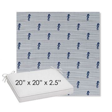 Picture of Schooner Neptune | Sunbrella® 20" x 20" Outdoor Dining Cushion