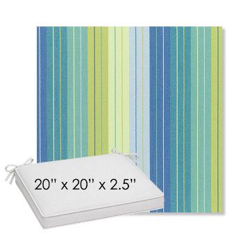 Picture of Seville Seaside | Sunbrella® 20" x 20" Outdoor Dining Cushion