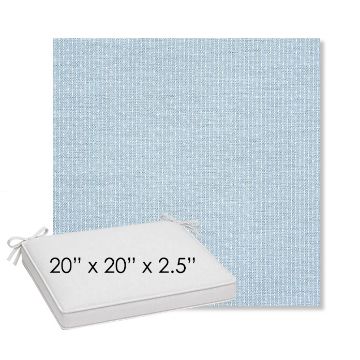 Picture of Solo Ocean | Sunbrella® 20" x 20" Outdoor Dining Cushion