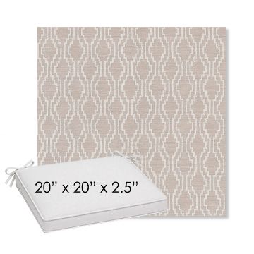 Picture of Solve Linen | Sunbrella® 20" x 20" Outdoor Dining Cushion