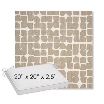 Picture of Toggle Driftwood | Sunbrella® 20" x 20" Outdoor Dining Cushion