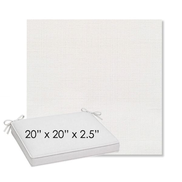 Picture of Willa Snow | Sunbrella® 20" x 20" Outdoor Dining Cushion